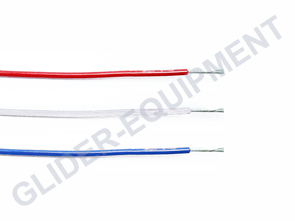 Tefzel kabel AWG24 (0.27mm²) blauw [M22759/16-24-6]